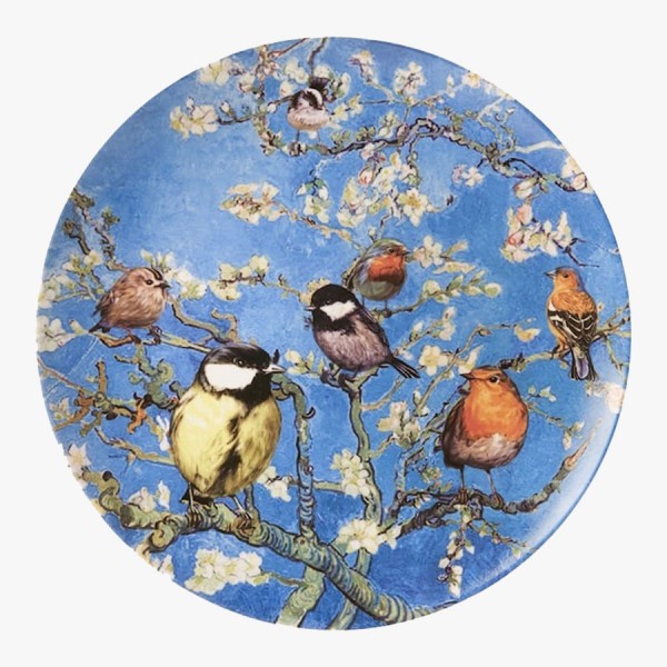 Wandteller van Gogh Vögel