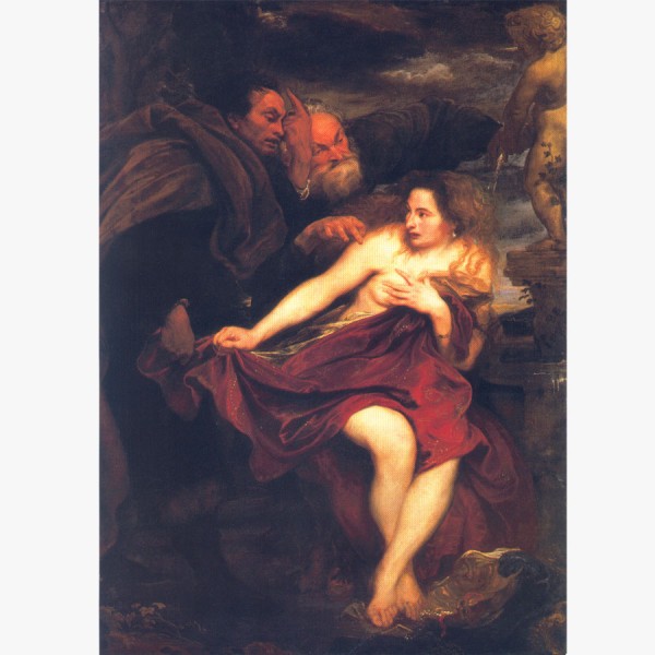 A4 Druck van Dyck, Susanna und die beiden Alten